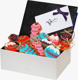 Christmas Baubles Biccies Box