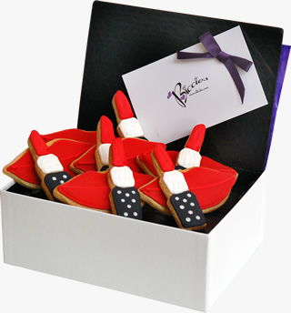 Lips and Lipsticks Biccies Box