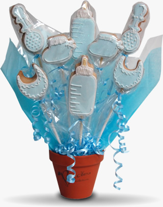 Baby Boy Biccies Bouquet
