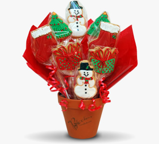 Christmas biscuit bouquet