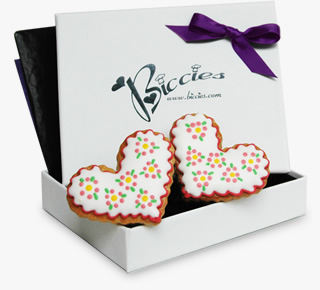 Mother's Day Hearts biscuit