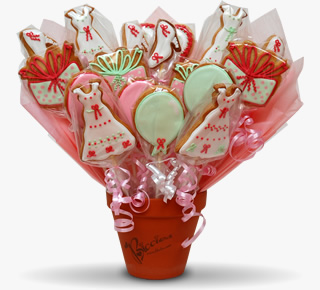 Wedding biscuit bouquet