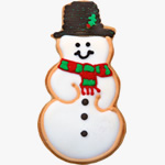 Christmas Snowman biscuit