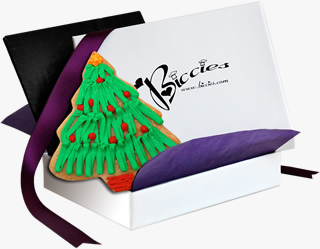 Christmas Tree Biccies Single