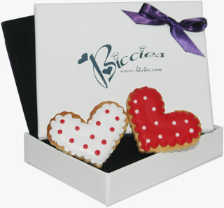 Cute Hearts Biccies Single