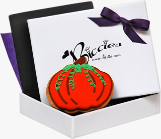 Halloween Pumpkin Biccies Single