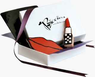 Lips & Lipstick Biccies Single