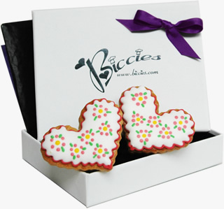 Mother's Day Hearts Biccies Single